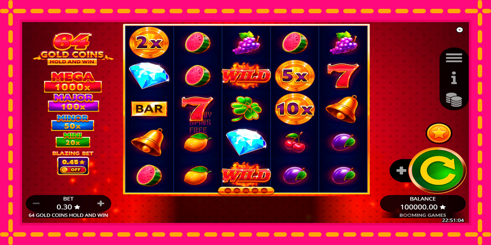 64 Gold Coins Hold and Win - thiết bị chơi game với phần thưởng độc đáo, hình ảnh 1