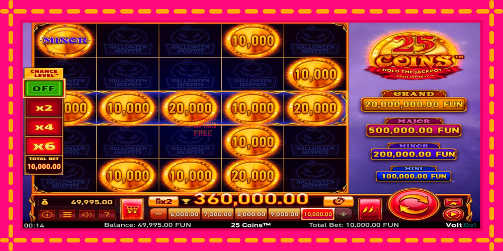 25 Coins Halloween Jackpots - thiết bị chơi game với phần thưởng độc đáo, hình ảnh 3