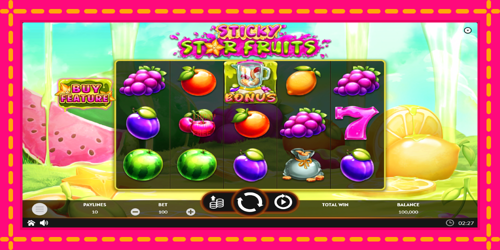 Sticky Star Fruits - thiết bị chơi game với phần thưởng độc đáo, hình ảnh 2