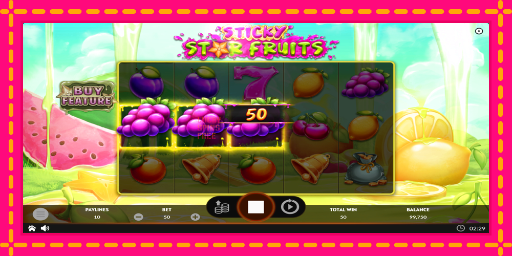 Sticky Star Fruits - thiết bị chơi game với phần thưởng độc đáo, hình ảnh 3