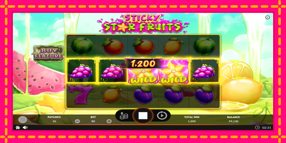 Sticky Star Fruits - thiết bị chơi game với phần thưởng độc đáo, hình ảnh 4