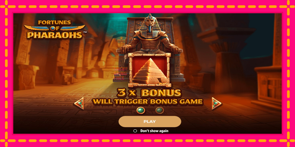 Fortunes of Pharaohs - thiết bị chơi game với phần thưởng độc đáo, hình ảnh 1