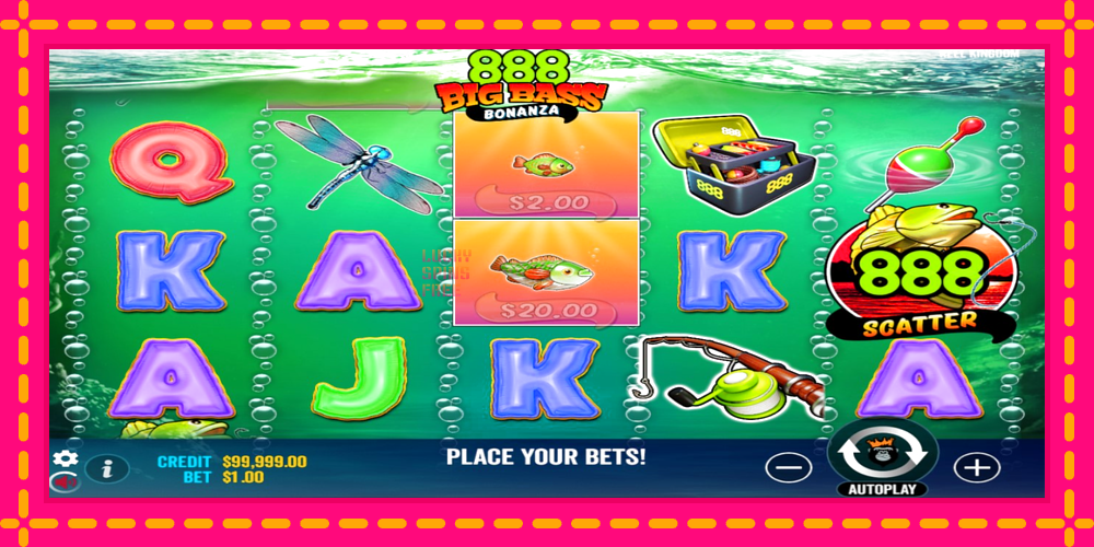 888 Big Bass Bonanza - thiết bị chơi game với phần thưởng độc đáo, hình ảnh 2