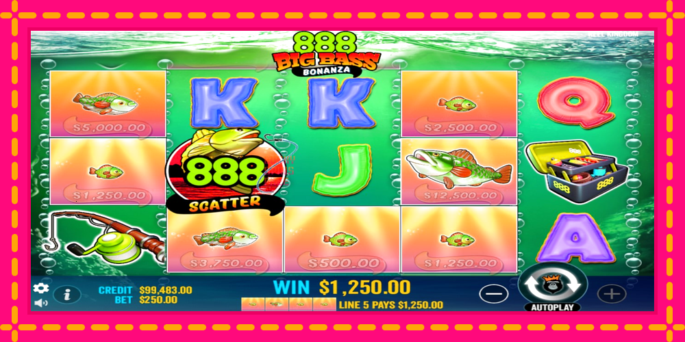 888 Big Bass Bonanza - thiết bị chơi game với phần thưởng độc đáo, hình ảnh 3