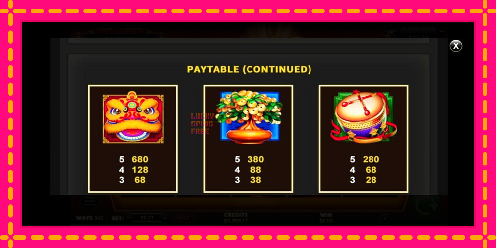 Fu Lai Cai Lai Triple Festival - thiết bị chơi game với phần thưởng độc đáo, hình ảnh 5