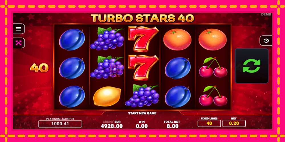 Turbo Stars 40 - thiết bị chơi game với phần thưởng độc đáo, hình ảnh 2