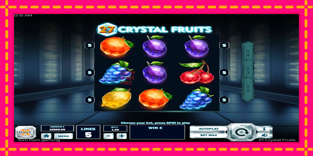 27 Crystal Fruits - thiết bị chơi game với phần thưởng độc đáo, hình ảnh 2