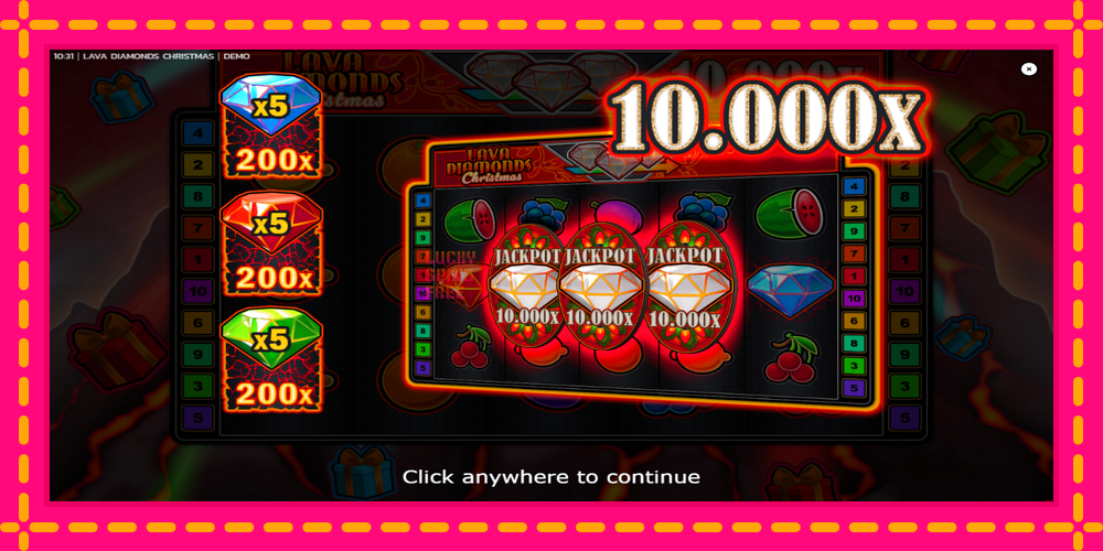 Lava Diamonds Christmas - thiết bị chơi game với phần thưởng độc đáo, hình ảnh 1