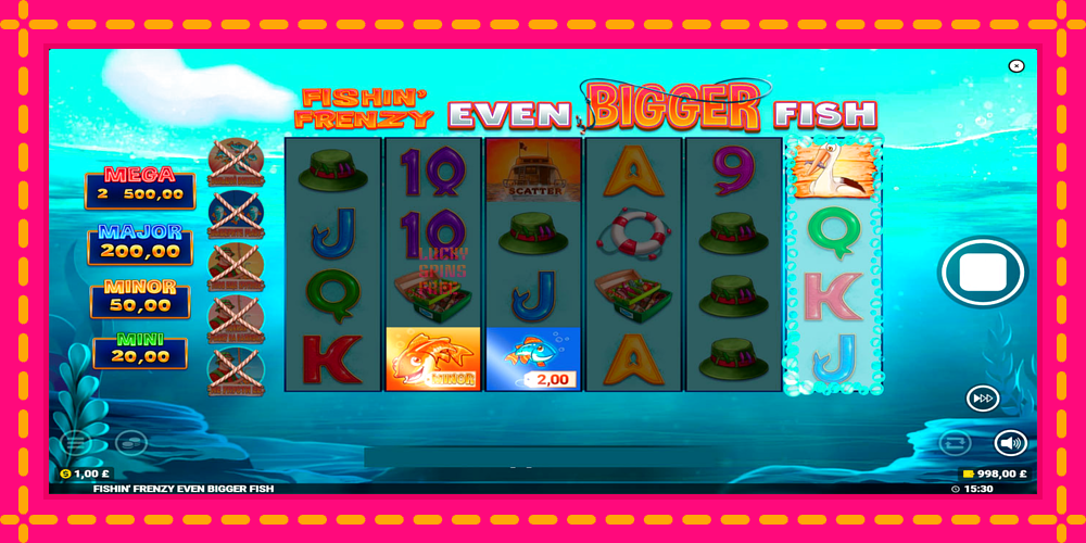 Fishin Frenzy Even Bigger Fish - thiết bị chơi game với phần thưởng độc đáo, hình ảnh 2