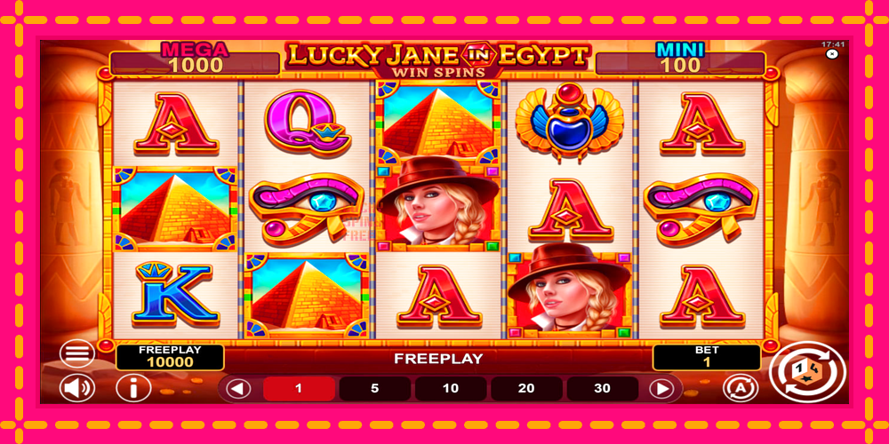 Lucky Jane in Egypt Win Spins - thiết bị chơi game với phần thưởng độc đáo, hình ảnh 1