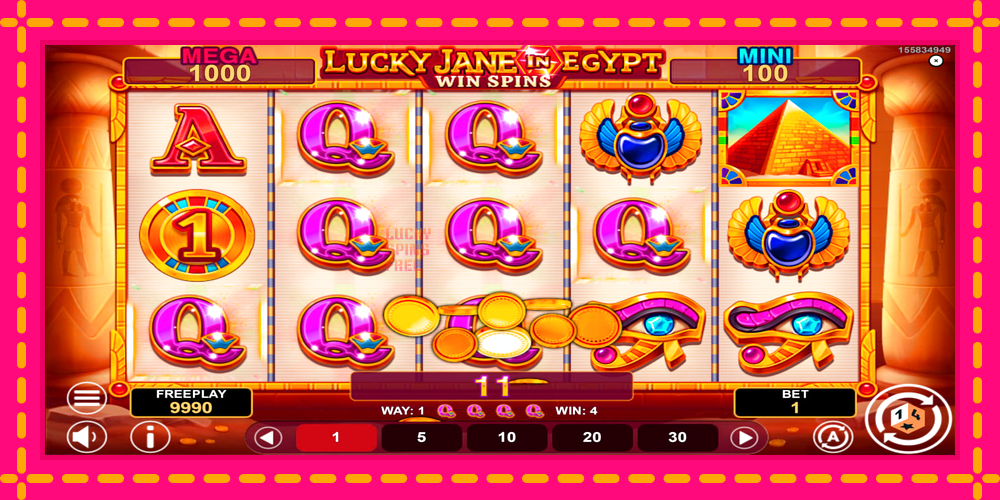 Lucky Jane in Egypt Win Spins - thiết bị chơi game với phần thưởng độc đáo, hình ảnh 3