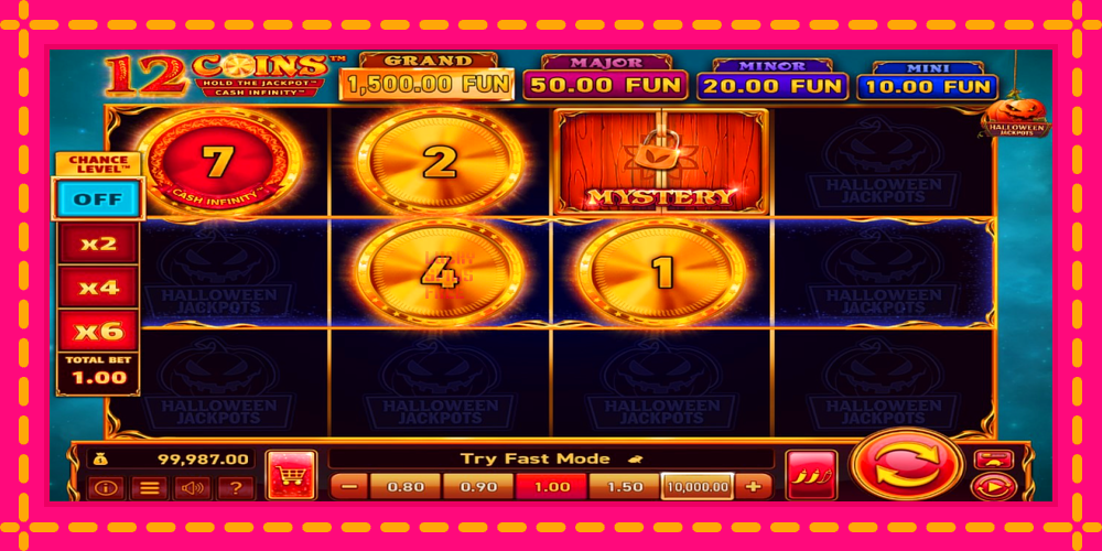 12 Coins Grand Gold Edition Halloween Jackpots - thiết bị chơi game với phần thưởng độc đáo, hình ảnh 3