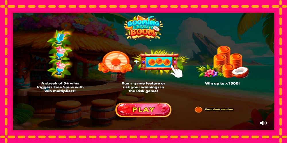 Booming Fruity Boom - thiết bị chơi game với phần thưởng độc đáo, hình ảnh 1