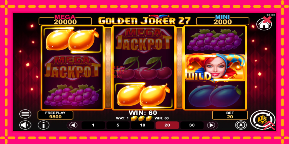 Golden Joker 27 Hold & Win - thiết bị chơi game với phần thưởng độc đáo, hình ảnh 3