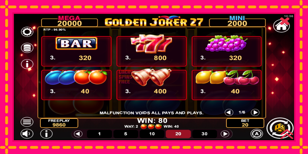 Golden Joker 27 Hold & Win - thiết bị chơi game với phần thưởng độc đáo, hình ảnh 5