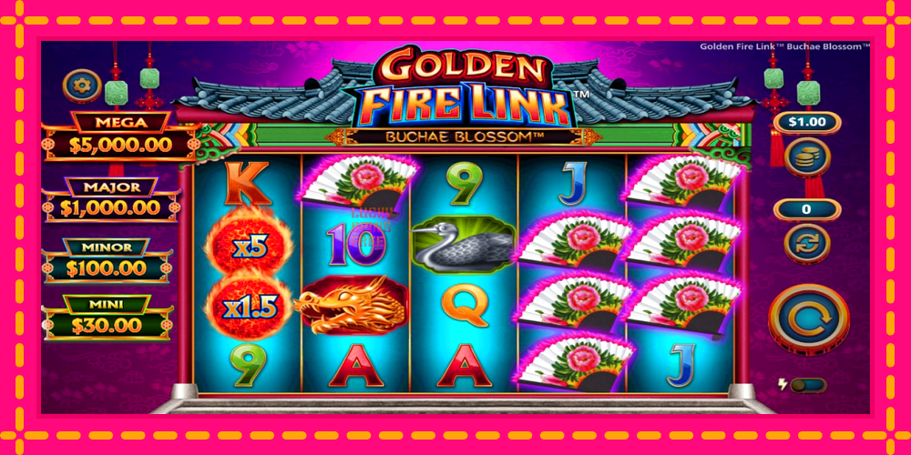 Golden Fire Link Buchae Blossom - thiết bị chơi game với phần thưởng độc đáo, hình ảnh 2