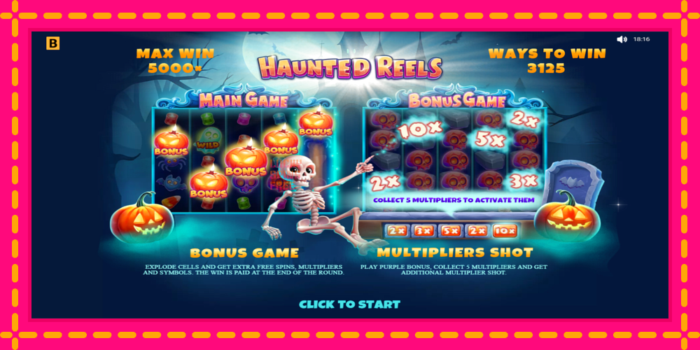 Haunted Reels - thiết bị chơi game với phần thưởng độc đáo, hình ảnh 1