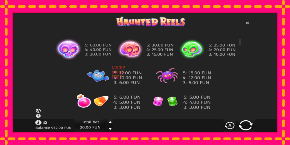 Haunted Reels - thiết bị chơi game với phần thưởng độc đáo, hình ảnh 6