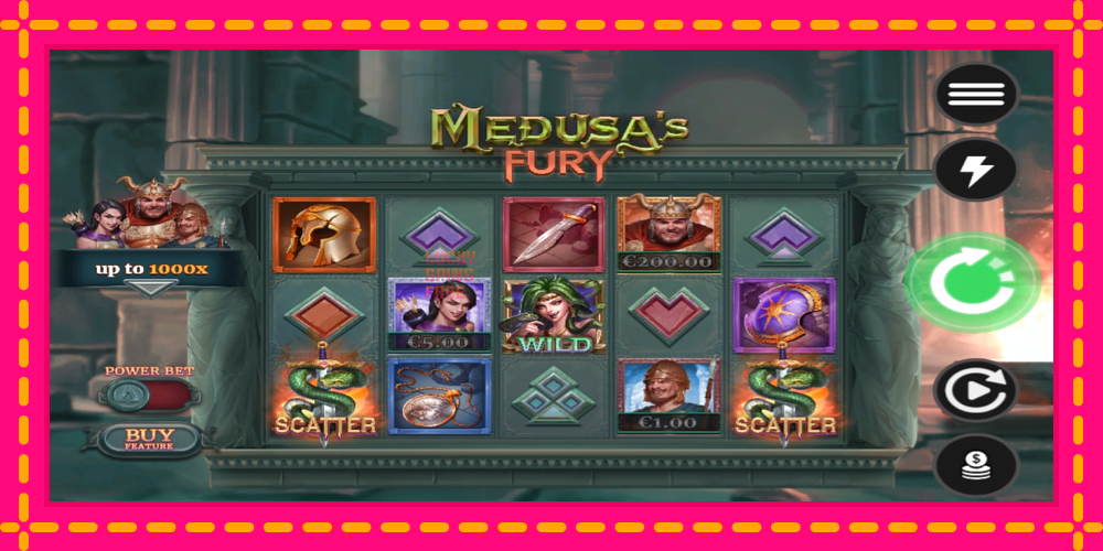 Medusas Fury - thiết bị chơi game với phần thưởng độc đáo, hình ảnh 1