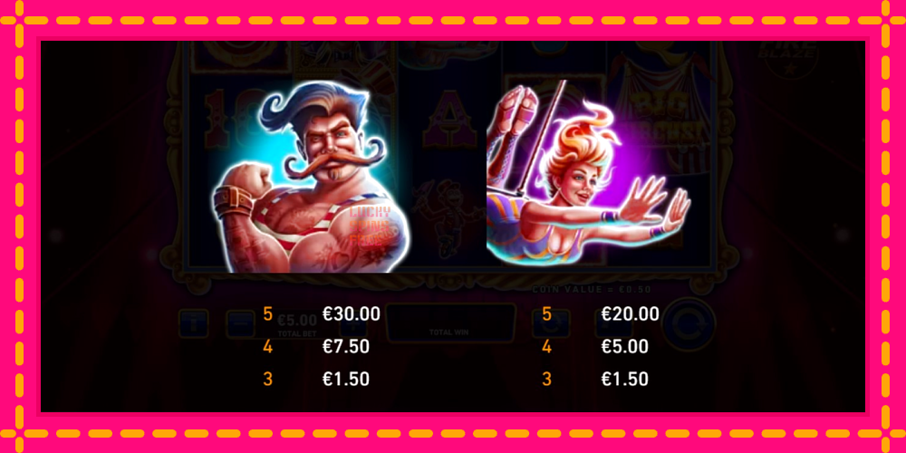 Mega Fire Blaze: Big Circus - thiết bị chơi game với phần thưởng độc đáo, hình ảnh 4