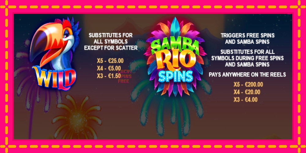 Samba Rio Spins - thiết bị chơi game với phần thưởng độc đáo, hình ảnh 4