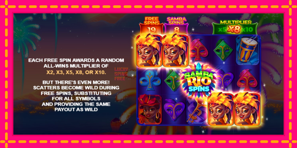 Samba Rio Spins - thiết bị chơi game với phần thưởng độc đáo, hình ảnh 6