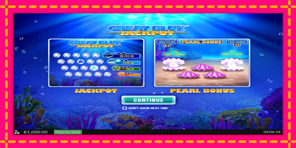 Great Blue Jackpot - thiết bị chơi game với phần thưởng độc đáo, hình ảnh 1