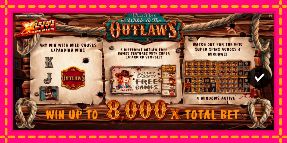 Van der Wilde and The Outlaws - thiết bị chơi game với phần thưởng độc đáo, hình ảnh 1