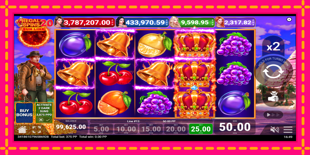 Regal Spins 20 Sun Link - thiết bị chơi game với phần thưởng độc đáo, hình ảnh 4