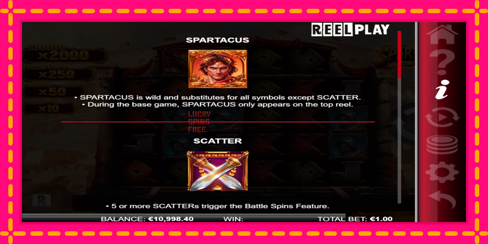 Spartacus 10K Ways - thiết bị chơi game với phần thưởng độc đáo, hình ảnh 4