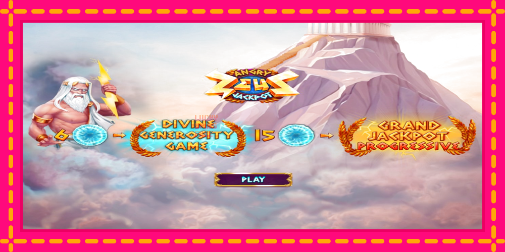 Angry Zeus Jackpot - thiết bị chơi game với phần thưởng độc đáo, hình ảnh 1