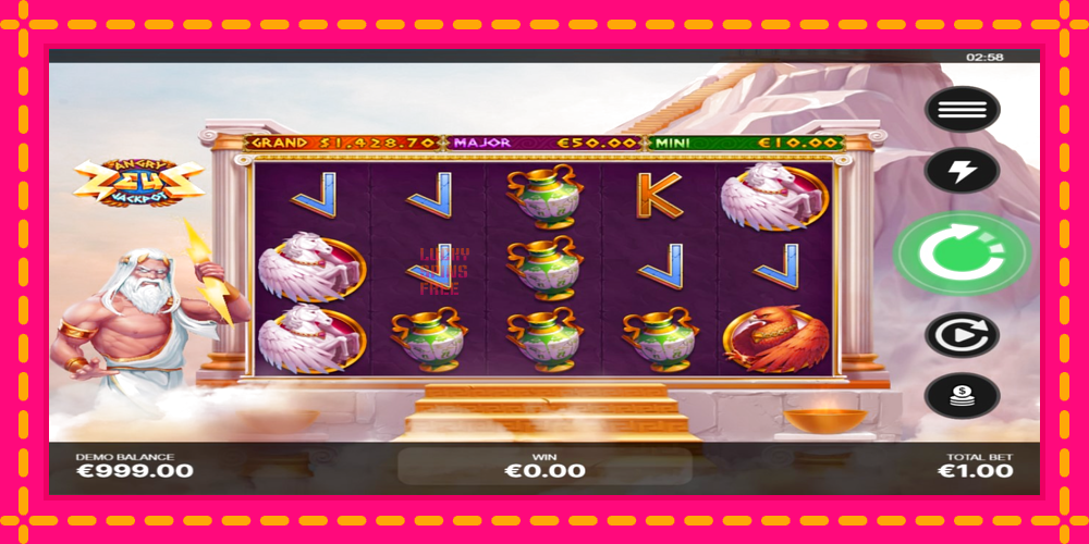 Angry Zeus Jackpot - thiết bị chơi game với phần thưởng độc đáo, hình ảnh 2