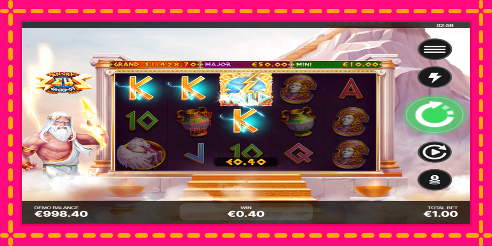 Angry Zeus Jackpot - thiết bị chơi game với phần thưởng độc đáo, hình ảnh 3