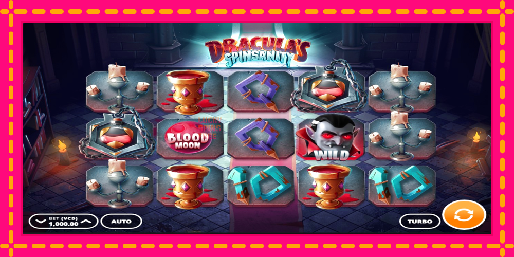 Draculas Spinsanity - thiết bị chơi game với phần thưởng độc đáo, hình ảnh 1