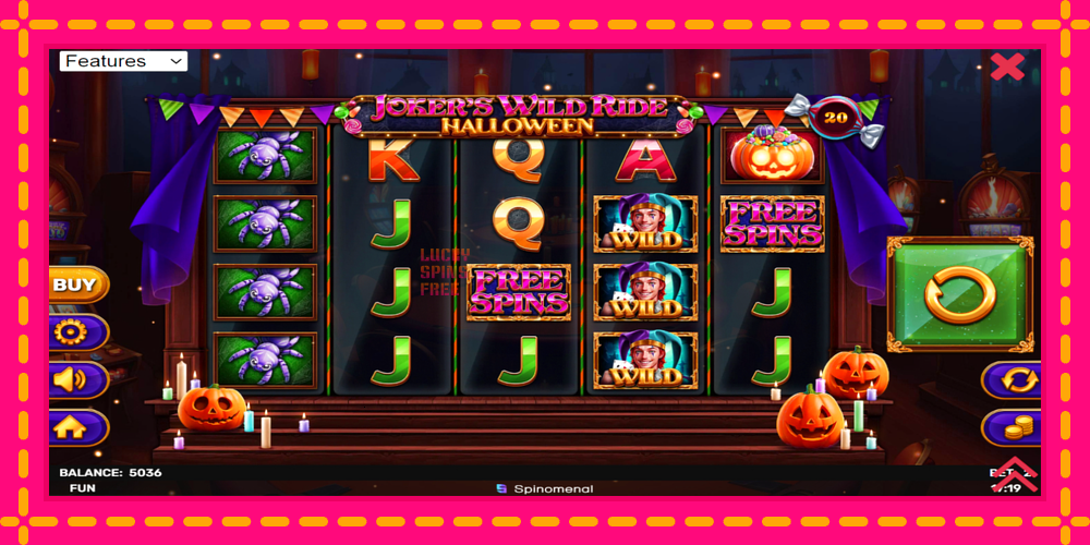 Jokers Wild Ride Halloween - thiết bị chơi game với phần thưởng độc đáo, hình ảnh 2