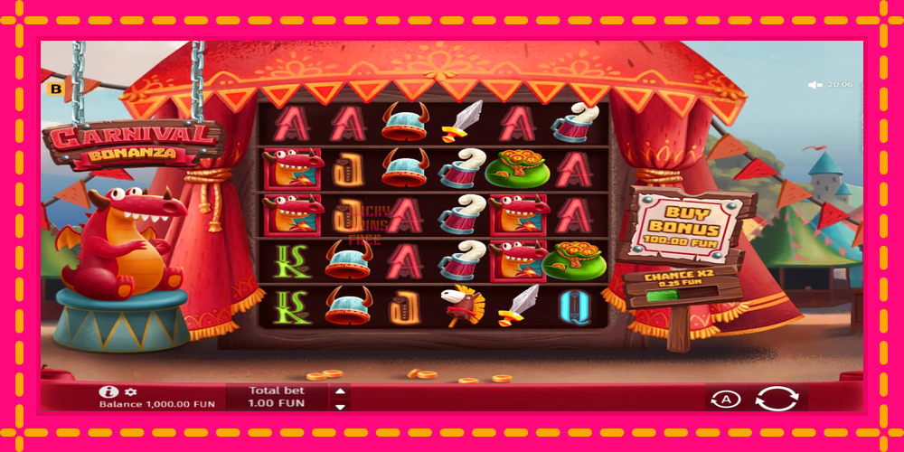 Carnival Bonanza - thiết bị chơi game với phần thưởng độc đáo, hình ảnh 1