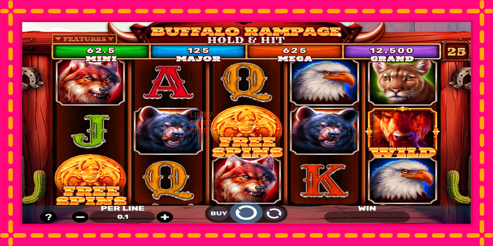 Buffalo Rampage Hold & Hit - thiết bị chơi game với phần thưởng độc đáo, hình ảnh 1