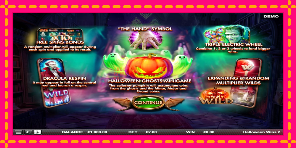 Halloween Wins 2 - thiết bị chơi game với phần thưởng độc đáo, hình ảnh 1