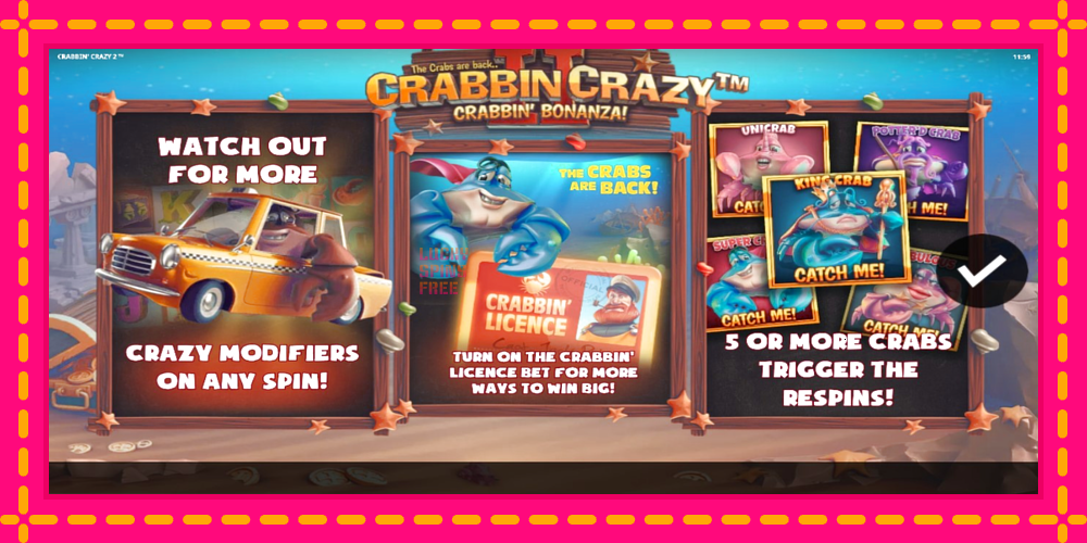 Crabbin Crazy 2 - thiết bị chơi game với phần thưởng độc đáo, hình ảnh 1