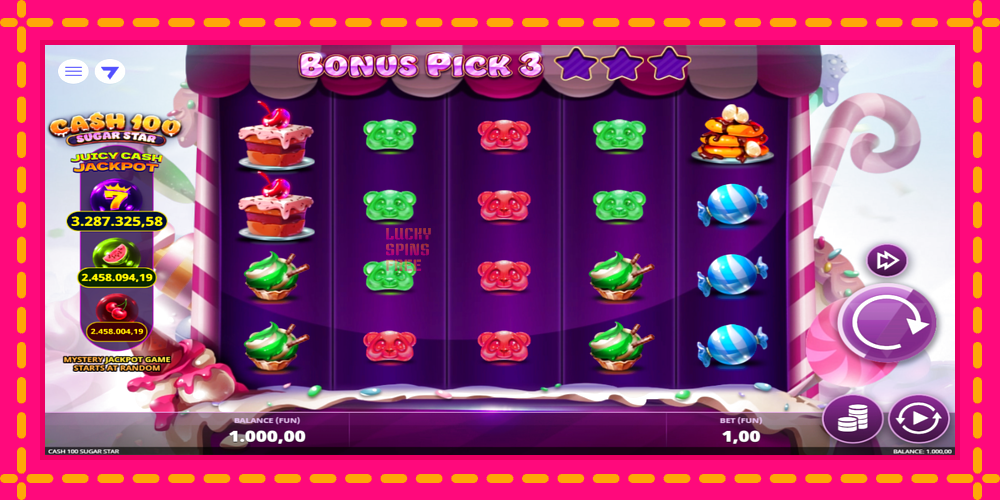 Cash 100 Sugar Star - thiết bị chơi game với phần thưởng độc đáo, hình ảnh 1