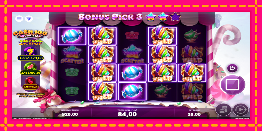 Cash 100 Sugar Star - thiết bị chơi game với phần thưởng độc đáo, hình ảnh 2