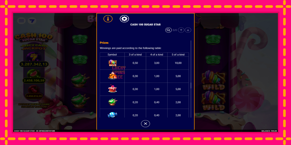 Cash 100 Sugar Star - thiết bị chơi game với phần thưởng độc đáo, hình ảnh 6