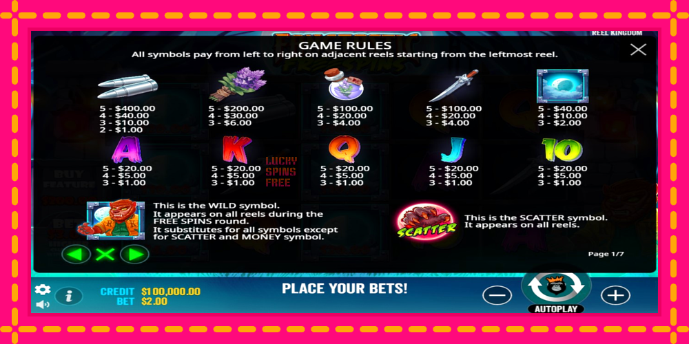 Fangtastic Freespins - thiết bị chơi game với phần thưởng độc đáo, hình ảnh 4