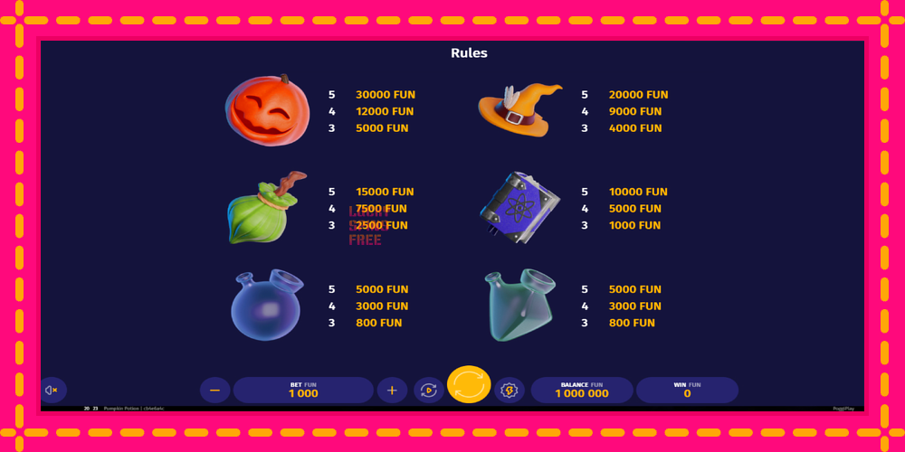 Pumpkin Potion - thiết bị chơi game với phần thưởng độc đáo, hình ảnh 5