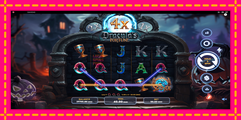 Draculas Fortune - thiết bị chơi game với phần thưởng độc đáo, hình ảnh 3