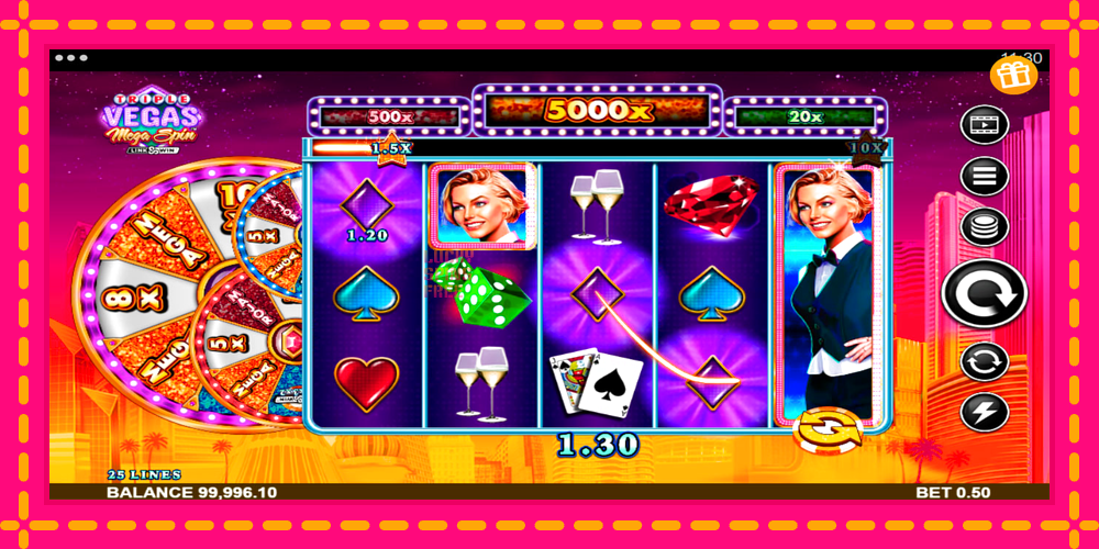 Triple Vegas Mega Spin - thiết bị chơi game với phần thưởng độc đáo, hình ảnh 5