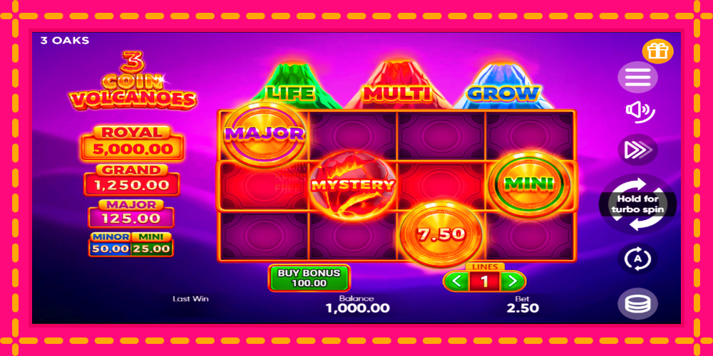 3 Coin Volcanoes - thiết bị chơi game với phần thưởng độc đáo, hình ảnh 1