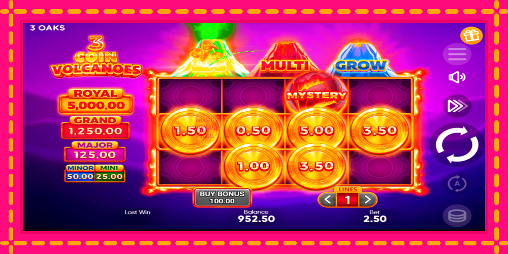 3 Coin Volcanoes - thiết bị chơi game với phần thưởng độc đáo, hình ảnh 3