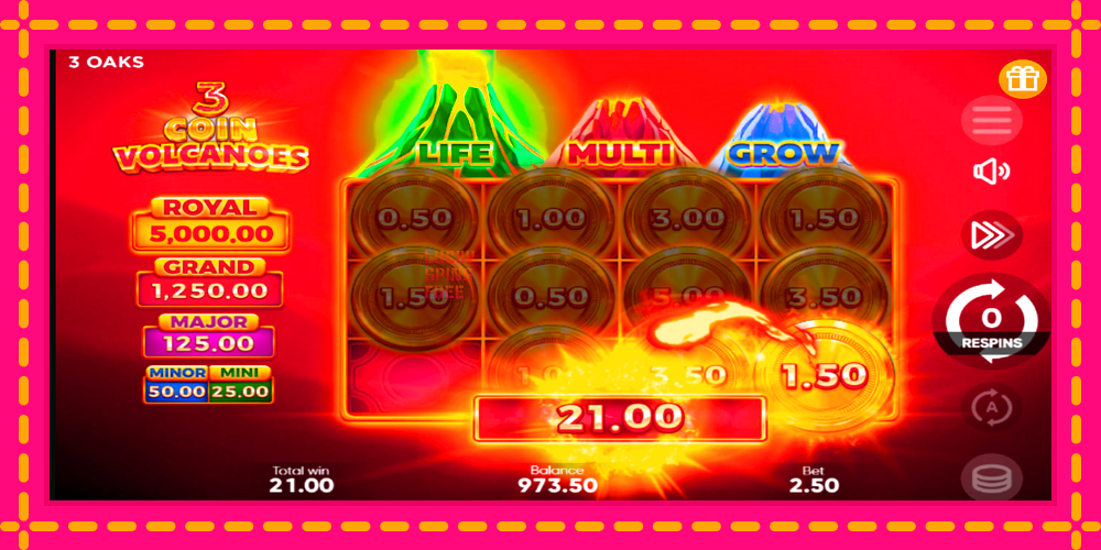 3 Coin Volcanoes - thiết bị chơi game với phần thưởng độc đáo, hình ảnh 5