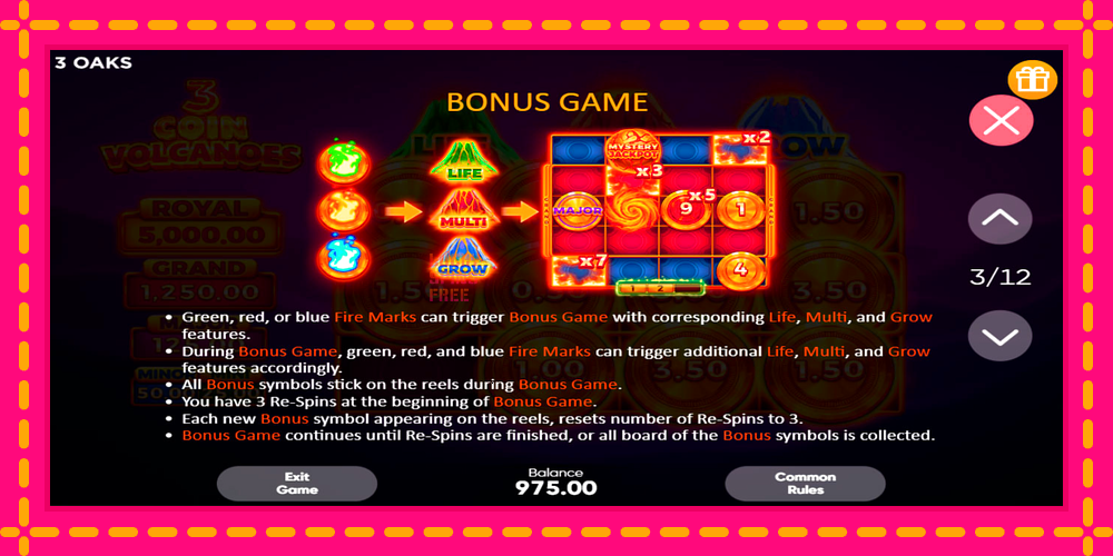 3 Coin Volcanoes - thiết bị chơi game với phần thưởng độc đáo, hình ảnh 7